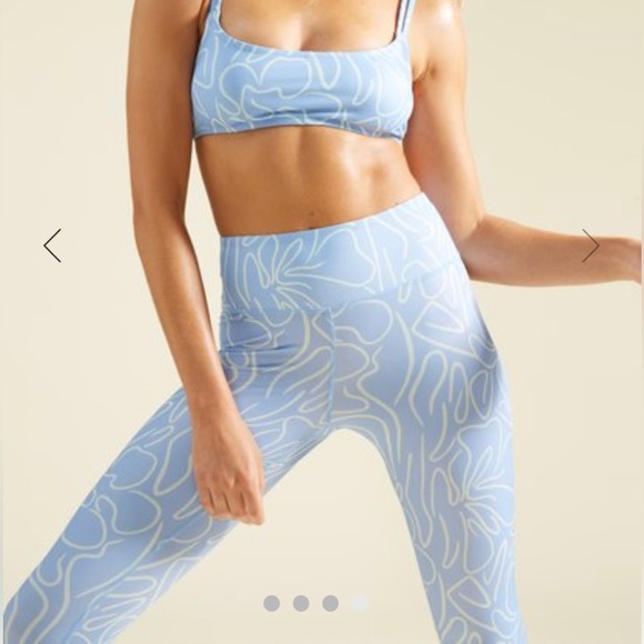 Billabong Pants - Brand new, NWOT Billabong A / DIV surf leggings. Color: blue floral print